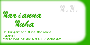 marianna muha business card